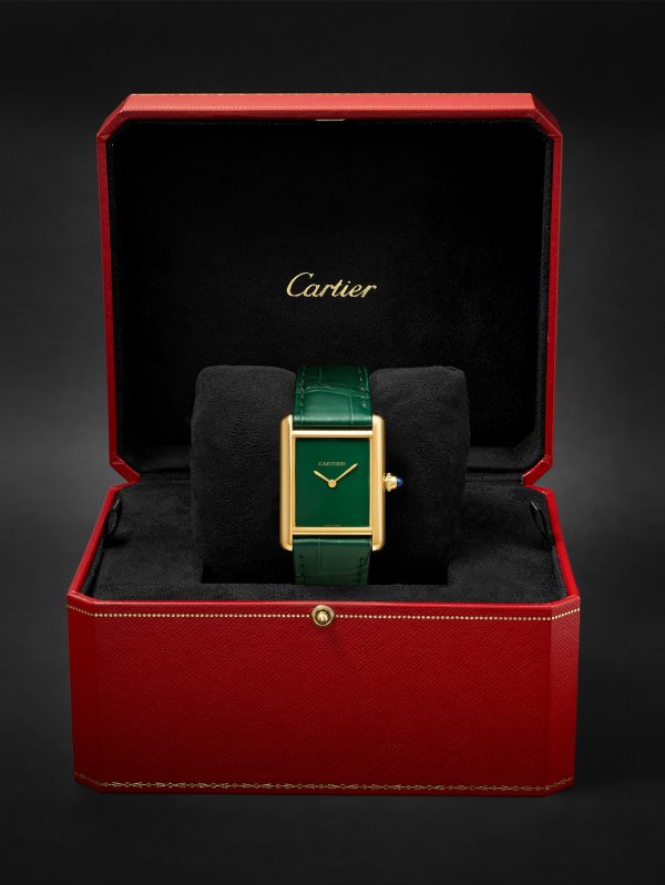 Tank Louis Cartier Hand-Wound 25.5mm 18-Karat Gold and Alligator Watch, Ref. No. WGTA0191 - E3 Tank Louis Cartier Hand-Wound 25.5mm 18-Karat Gold and Alligator Watch, Ref. No. WGTA0191 - E3