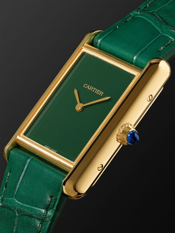 Tank Louis Cartier Hand-Wound 25.5mm 18-Karat Gold and Alligator Watch, Ref. No. WGTA0191 - FR Tank Louis Cartier Hand-Wound 25.5mm 18-Karat Gold and Alligator Watch, Ref. No. WGTA0191 - FR