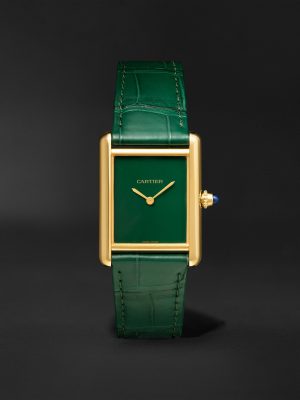 Tank Louis Cartier Hand-Wound 25.5mm 18-Karat Gold and Alligator Watch, Ref. No. WGTA0191 Tank Louis Cartier Hand-Wound 25.5mm 18-Karat Gold and Alligator Watch, Ref. No. WGTA0191