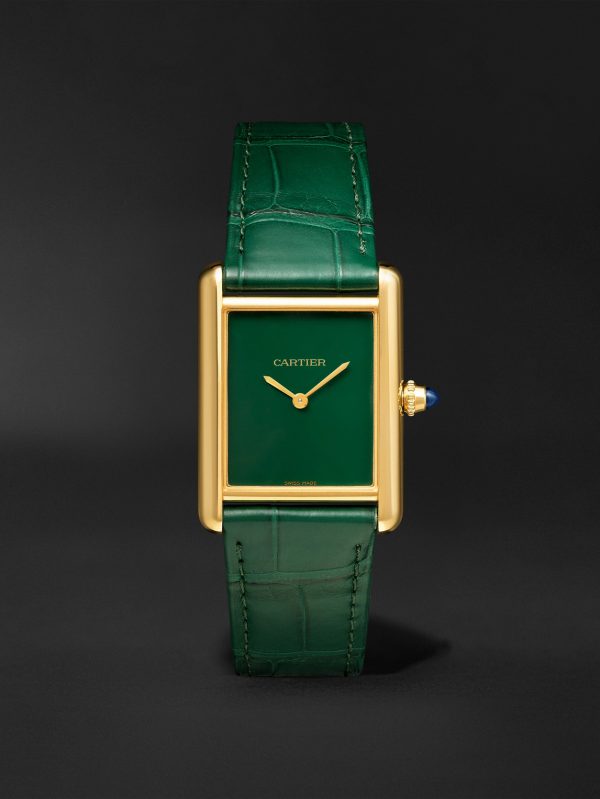 Tank Louis Cartier Hand-Wound 25.5mm 18-Karat Gold and Alligator Watch, Ref. No. WGTA0191 Tank Louis Cartier Hand-Wound 25.5mm 18-Karat Gold and Alligator Watch, Ref. No. WGTA0191