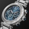 Pasha de Cartier Automatic Chronograph 41mm Stainless Steel Watch, Ref. No. WSPA0039 - FR Pasha de Cartier Automatic Chronograph 41mm Stainless Steel Watch, Ref. No. WSPA0039 - FR
