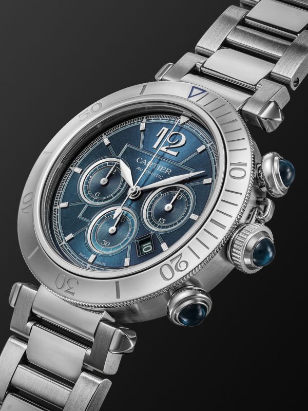 Pasha de Cartier Automatic Chronograph 41mm Stainless Steel Watch, Ref. No. WSPA0039 - FR Pasha de Cartier Automatic Chronograph 41mm Stainless Steel Watch, Ref. No. WSPA0039 - FR