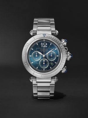 Pasha de Cartier Automatic Chronograph 41mm Stainless Steel Watch, Ref. No. WSPA0039