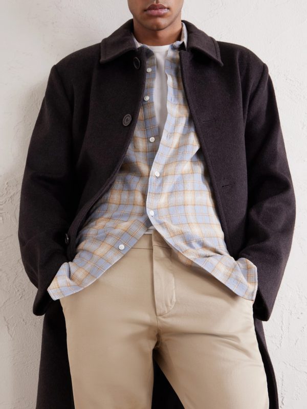 Theo 1420 Tapered Organic Cotton-Blend Twill Chinos - CU Theo 1420 Tapered Organic Cotton-Blend Twill Chinos - CU