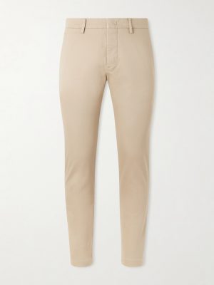 Theo 1420 Tapered Organic Cotton-Blend Twill Chinos