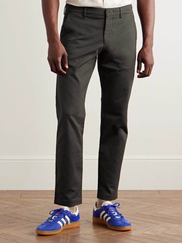 Theo 1420 Tapered Organic Cotton-Blend Twill Chinos - FR Theo 1420 Tapered Organic Cotton-Blend Twill Chinos - FR
