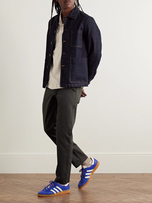 Theo 1420 Tapered Organic Cotton-Blend Twill Chinos - OU Theo 1420 Tapered Organic Cotton-Blend Twill Chinos - OU