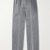 Straight-Leg Zip-Embellished Reflective Shell Trousers Straight-Leg Zip-Embellished Reflective Shell Trousers