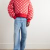 + Dingyun Zhang Polka-Dot Brushed-Knit Down Rollneck Sweater - OU