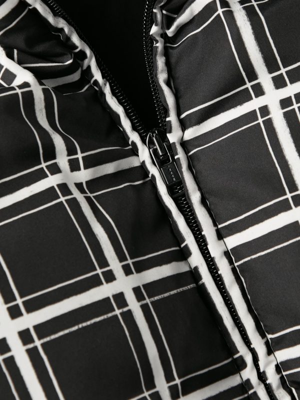 + Dingyun Zhang Oversized Checked Shell Down Jacket - CU + Dingyun Zhang Oversized Checked Shell Down Jacket - CU