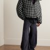 + Dingyun Zhang Oversized Checked Shell Down Jacket - OU + Dingyun Zhang Oversized Checked Shell Down Jacket - OU