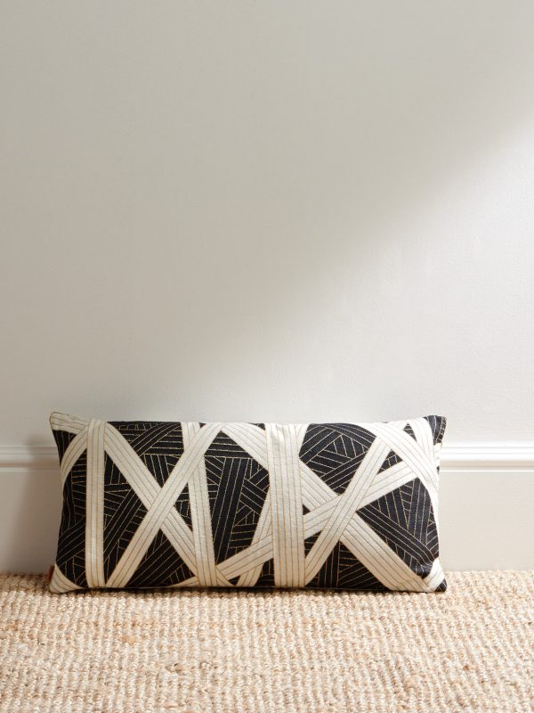 Nastri Cotton-Blend Jacquard Down Cushion Nastri Cotton-Blend Jacquard Down Cushion