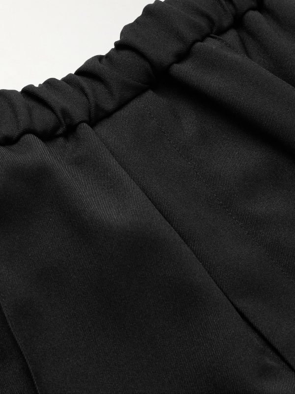 Tapered Cropped Gabardine Trousers - E1 Tapered Cropped Gabardine Trousers - E1