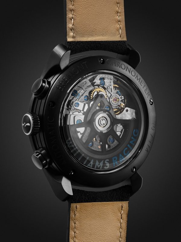 Williams Racing WR45 Limited Edition Automatic Chronograph 43mm Stainless Steel and Alcantara Watch, Ref. WR-45-R-S - BK Williams Racing WR45 Limited Edition Automatic Chronograph 43mm Stainless Steel and Alcantara Watch, Ref. WR-45-R-S - BK
