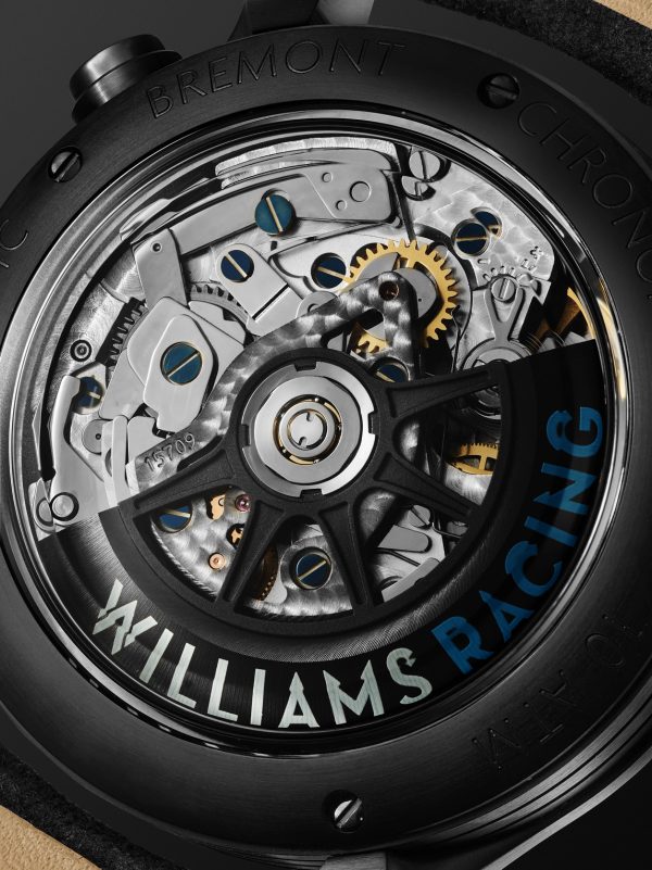 Williams Racing WR45 Limited Edition Automatic Chronograph 43mm Stainless Steel and Alcantara Watch, Ref. WR-45-R-S - E1 Williams Racing WR45 Limited Edition Automatic Chronograph 43mm Stainless Steel and Alcantara Watch, Ref. WR-45-R-S - E1