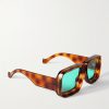 + Paula's Ibiza Signature Black Mask Acetate Sunglasses - FR + Paula's Ibiza Signature Black Mask Acetate Sunglasses - FR