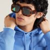 + Paula's Ibiza Signature Black Mask Acetate Sunglasses - OU + Paula's Ibiza Signature Black Mask Acetate Sunglasses - OU