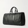 Intrecciato Leather Duffle Bag - BK