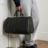Intrecciato Leather Duffle Bag - E2