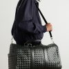 Intrecciato Leather Duffle Bag - OU