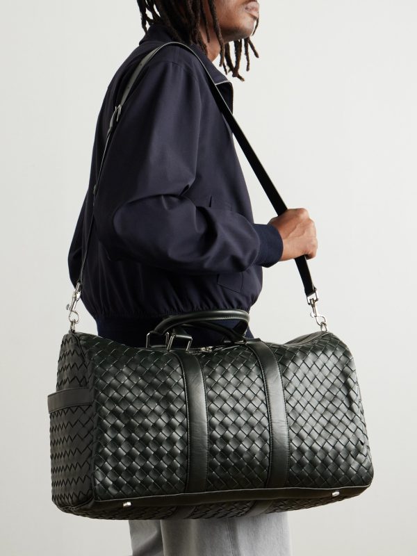 Intrecciato Leather Duffle Bag - OU