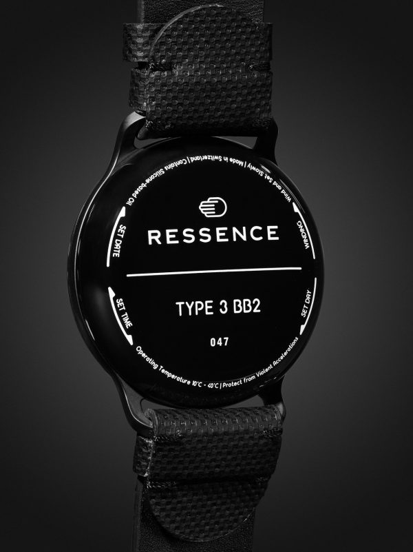 Type 3 BB2 Automatic 44mm Titanium and Woven Watch, Ref. No. TYPE 3 BB2 - BK Type 3 BB2 Automatic 44mm Titanium and Woven Watch, Ref. No. TYPE 3 BB2 - BK