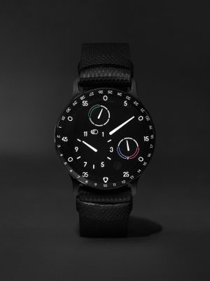 Type 3 BB2 Automatic 44mm Titanium and Woven Watch, Ref. No. TYPE 3 BB2
