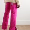 Straight-Leg Patchwork Cotton and TENCEL™ Lyocell-Blend Twill Down Trousers - BK