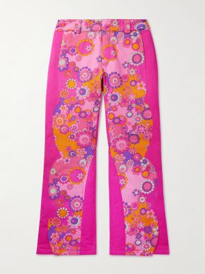Straight-Leg Patchwork Cotton and TENCEL™ Lyocell-Blend Twill Down Trousers Straight-Leg Patchwork Cotton and TENCEL™ Lyocell-Blend Twill Down Trousers