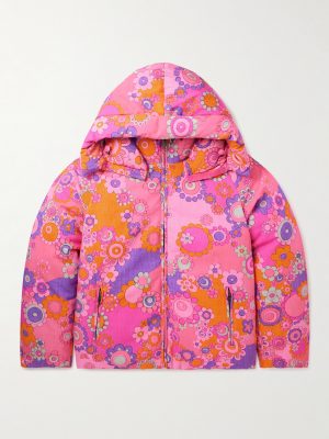 Floral-Print Cotton and TENCEL™ Lyocell-Blend Down Hooded Jacket Floral-Print Cotton and TENCEL™ Lyocell-Blend Down Hooded Jacket
