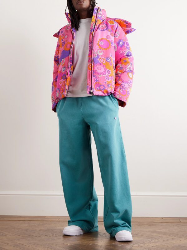 Floral-Print Cotton and TENCEL™ Lyocell-Blend Down Hooded Jacket - OU Floral-Print Cotton and TENCEL™ Lyocell-Blend Down Hooded Jacket - OU