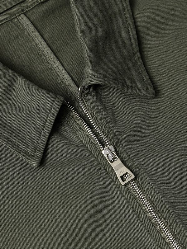 Cotton-Blend Gabardine Coach Jacket - CU Cotton-Blend Gabardine Coach Jacket - CU