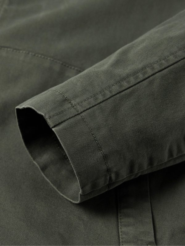 Cotton-Blend Gabardine Coach Jacket - E1 Cotton-Blend Gabardine Coach Jacket - E1