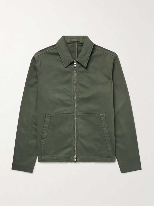 Cotton-Blend Gabardine Coach Jacket Cotton-Blend Gabardine Coach Jacket