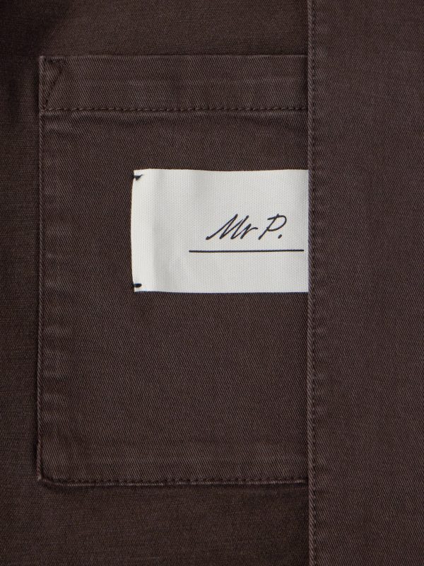 Garment-Dyed Cotton-Blend Twill Blazer - E2 Garment-Dyed Cotton-Blend Twill Blazer - E2