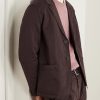 Garment-Dyed Cotton-Blend Twill Blazer - FR Garment-Dyed Cotton-Blend Twill Blazer - FR