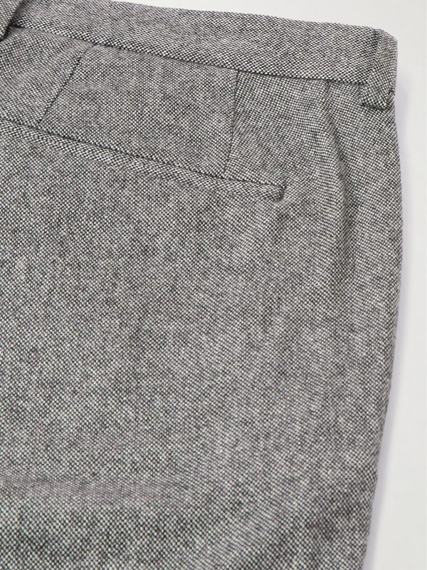 Phillip Tapered Pleated Wool-Blend Trousers - CU Phillip Tapered Pleated Wool-Blend Trousers - CU
