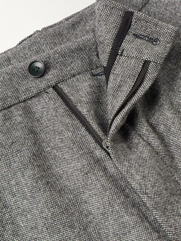 Phillip Tapered Pleated Wool-Blend Trousers - E1 Phillip Tapered Pleated Wool-Blend Trousers - E1