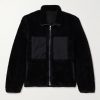 Shell-Trimmed Fleece Jacket