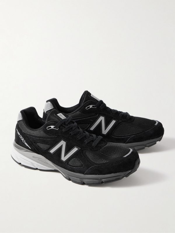 990v4 Suede and Mesh Sneakers - FR 990v4 Suede and Mesh Sneakers - FR