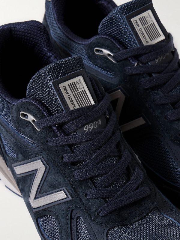 990v4 Suede and Mesh Sneakers - CU 990v4 Suede and Mesh Sneakers - CU