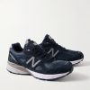 990v4 Suede and Mesh Sneakers - FR 990v4 Suede and Mesh Sneakers - FR