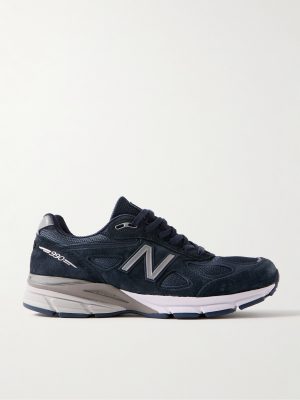 990v4 Suede and Mesh Sneakers