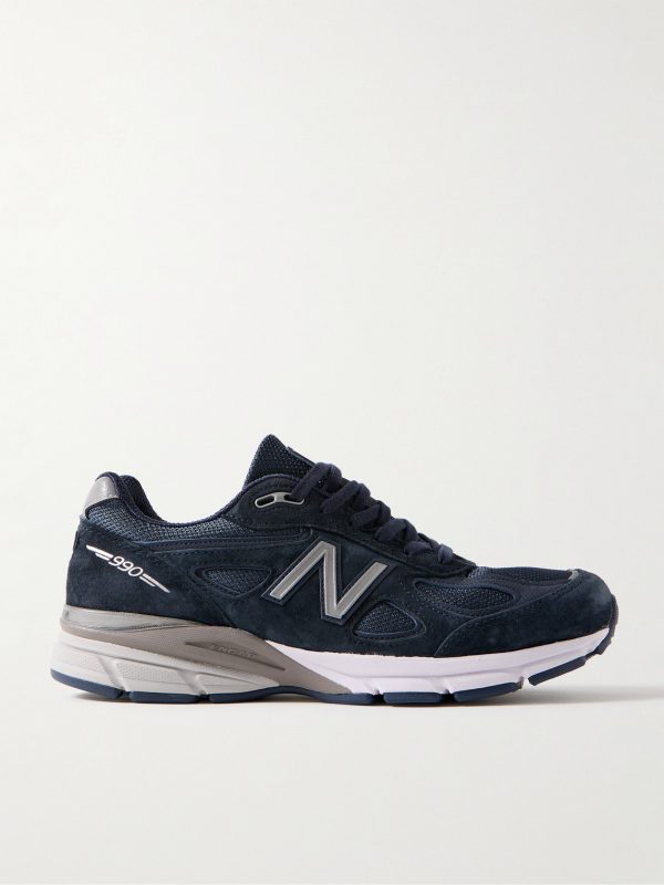 990v4 Suede and Mesh Sneakers 990v4 Suede and Mesh Sneakers