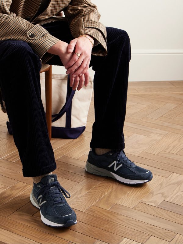 990v4 Suede and Mesh Sneakers - OU 990v4 Suede and Mesh Sneakers - OU