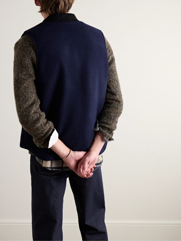 Reversible Padded Wool-Blend Gilet - BK