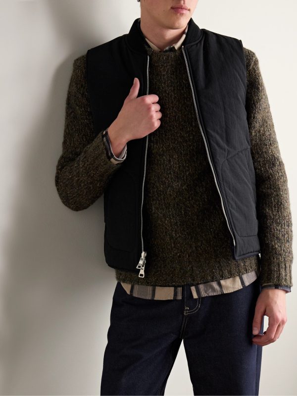 Reversible Padded Wool-Blend Gilet - E2