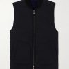 Reversible Padded Wool-Blend Gilet
