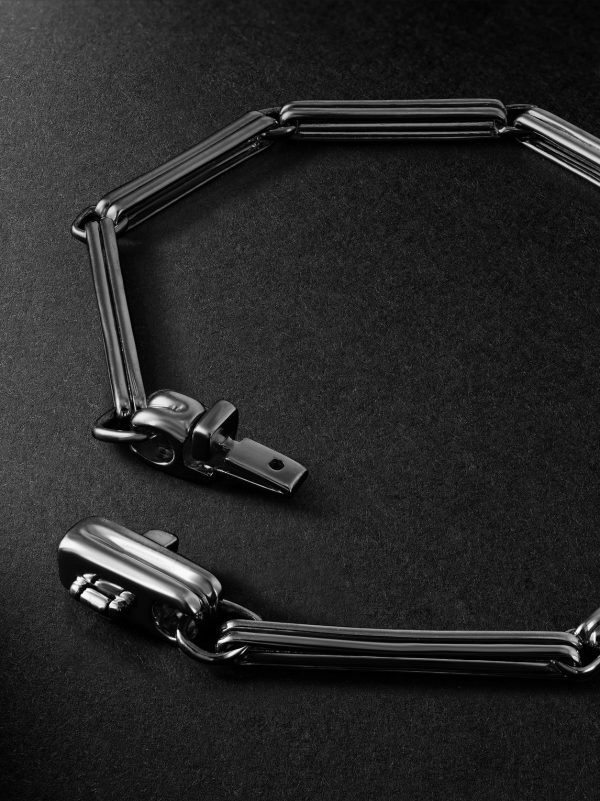 Sync Rhodium-Plated Bracelet - BK Sync Rhodium-Plated Bracelet - BK