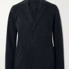 Garment-Dyed Cotton-Blend Twill Blazer Garment-Dyed Cotton-Blend Twill Blazer
